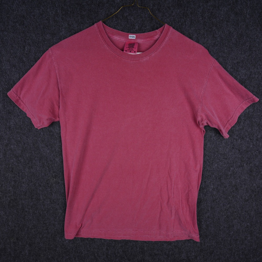 Comfort Colors Heavyweight Garment Dye T-Shirt Mens Medium Pink Excellent Solid